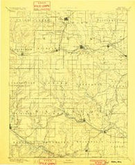 Sedan Kansas Historical topographic map, 1:125000 scale, 30 X 30 Minute, Year 1889