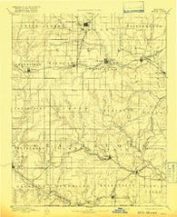Sedan Kansas Historical topographic map, 1:125000 scale, 30 X 30 Minute, Year 1889