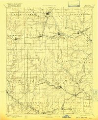 Sedan Kansas Historical topographic map, 1:125000 scale, 30 X 30 Minute, Year 1889