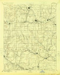 Sedan Kansas Historical topographic map, 1:125000 scale, 30 X 30 Minute, Year 1889