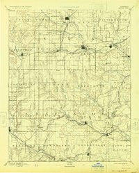 Sedan Kansas Historical topographic map, 1:125000 scale, 30 X 30 Minute, Year 1889