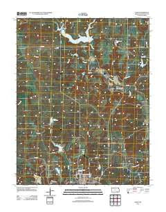 Sedan Kansas Historical topographic map, 1:24000 scale, 7.5 X 7.5 Minute, Year 2012
