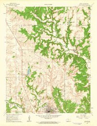 Sedan Kansas Historical topographic map, 1:24000 scale, 7.5 X 7.5 Minute, Year 1962