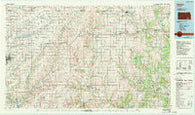 Sedan Kansas Historical topographic map, 1:100000 scale, 30 X 60 Minute, Year 1985