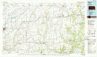 Sedan Kansas Historical topographic map, 1:100000 scale, 30 X 60 Minute, Year 1985