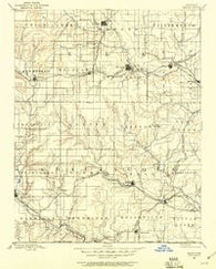 Sedan Kansas Historical topographic map, 1:125000 scale, 30 X 30 Minute, Year 1885