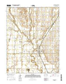 Sedgwick Kansas Current topographic map, 1:24000 scale, 7.5 X 7.5 Minute, Year 2015