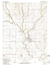 Sedgwick Kansas Historical topographic map, 1:24000 scale, 7.5 X 7.5 Minute, Year 1989