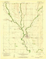 Sedgwick Kansas Historical topographic map, 1:24000 scale, 7.5 X 7.5 Minute, Year 1959