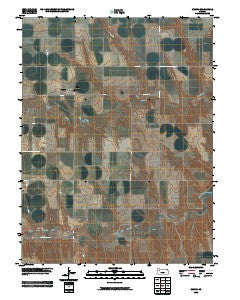 Seguin Kansas Historical topographic map, 1:24000 scale, 7.5 X 7.5 Minute, Year 2009
