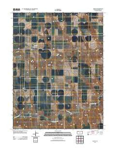 Seguin Kansas Historical topographic map, 1:24000 scale, 7.5 X 7.5 Minute, Year 2012