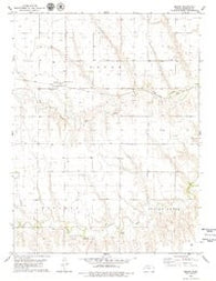 Seguin Kansas Historical topographic map, 1:24000 scale, 7.5 X 7.5 Minute, Year 1979