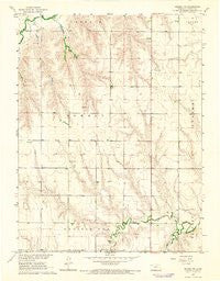 Selden NE Kansas Historical topographic map, 1:24000 scale, 7.5 X 7.5 Minute, Year 1965