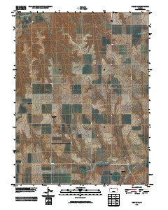 Selden NE Kansas Historical topographic map, 1:24000 scale, 7.5 X 7.5 Minute, Year 2009