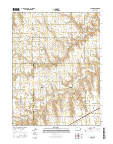 Selden SW Kansas Current topographic map, 1:24000 scale, 7.5 X 7.5 Minute, Year 2015
