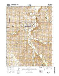 Seneca Kansas Current topographic map, 1:24000 scale, 7.5 X 7.5 Minute, Year 2016