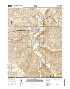 Seneca Kansas Current topographic map, 1:24000 scale, 7.5 X 7.5 Minute, Year 2016