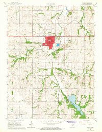 Seneca Kansas Historical topographic map, 1:24000 scale, 7.5 X 7.5 Minute, Year 1966