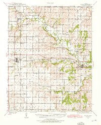 Severy Kansas Historical topographic map, 1:62500 scale, 15 X 15 Minute, Year 1939