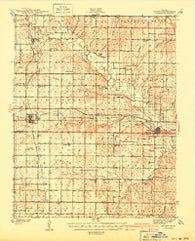 Severy Kansas Historical topographic map, 1:62500 scale, 15 X 15 Minute, Year 1941