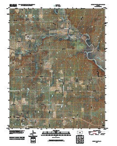 Severy North Kansas Historical topographic map, 1:24000 scale, 7.5 X 7.5 Minute, Year 2010
