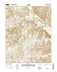 Severy North Kansas Current topographic map, 1:24000 scale, 7.5 X 7.5 Minute, Year 2015