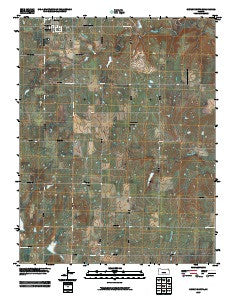 Severy South Kansas Historical topographic map, 1:24000 scale, 7.5 X 7.5 Minute, Year 2009