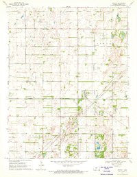 Seward Kansas Historical topographic map, 1:24000 scale, 7.5 X 7.5 Minute, Year 1970