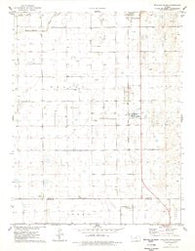 Shallow Water Kansas Historical topographic map, 1:24000 scale, 7.5 X 7.5 Minute, Year 1976