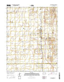 Shallow Water Kansas Current topographic map, 1:24000 scale, 7.5 X 7.5 Minute, Year 2015