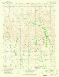Sharon North Kansas Historical topographic map, 1:24000 scale, 7.5 X 7.5 Minute, Year 1973