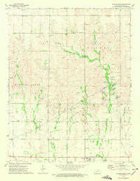 Sharon North Kansas Historical topographic map, 1:24000 scale, 7.5 X 7.5 Minute, Year 1973