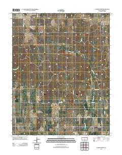 Sharon North Kansas Historical topographic map, 1:24000 scale, 7.5 X 7.5 Minute, Year 2012