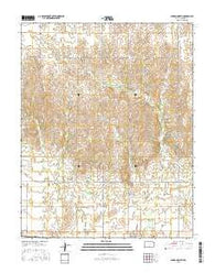 Sharon North Kansas Current topographic map, 1:24000 scale, 7.5 X 7.5 Minute, Year 2015