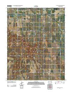 Sharon South Kansas Historical topographic map, 1:24000 scale, 7.5 X 7.5 Minute, Year 2012