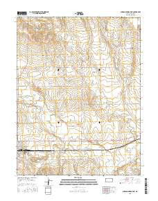 Sharon Springs East Kansas Current topographic map, 1:24000 scale, 7.5 X 7.5 Minute, Year 2015