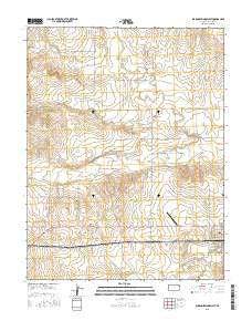 Sharon Springs West Kansas Current topographic map, 1:24000 scale, 7.5 X 7.5 Minute, Year 2015