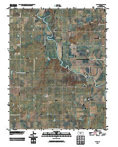 Shaw Kansas Historical topographic map, 1:24000 scale, 7.5 X 7.5 Minute, Year 2010