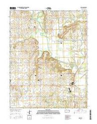 Shaw Kansas Current topographic map, 1:24000 scale, 7.5 X 7.5 Minute, Year 2015