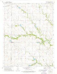 Shaw Creek Kansas Historical topographic map, 1:24000 scale, 7.5 X 7.5 Minute, Year 1973