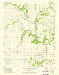 Shaw Kansas Historical topographic map, 1:24000 scale, 7.5 X 7.5 Minute, Year 1973