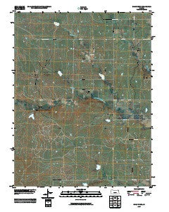Shaw Creek Kansas Historical topographic map, 1:24000 scale, 7.5 X 7.5 Minute, Year 2009
