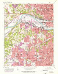 Shawnee Kansas Historical topographic map, 1:24000 scale, 7.5 X 7.5 Minute, Year 1964