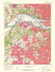 Shawnee Kansas Historical topographic map, 1:24000 scale, 7.5 X 7.5 Minute, Year 1964