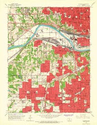 Shawnee Kansas Historical topographic map, 1:24000 scale, 7.5 X 7.5 Minute, Year 1964
