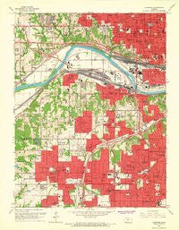 Shawnee Kansas Historical topographic map, 1:24000 scale, 7.5 X 7.5 Minute, Year 1964