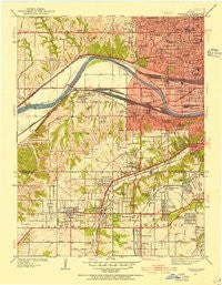 Shawnee Kansas Historical topographic map, 1:24000 scale, 7.5 X 7.5 Minute, Year 1934