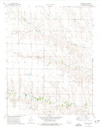 Shields SE Kansas Historical topographic map, 1:24000 scale, 7.5 X 7.5 Minute, Year 1974