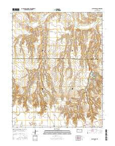 Shields NW Kansas Current topographic map, 1:24000 scale, 7.5 X 7.5 Minute, Year 2015