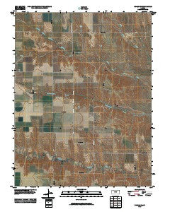 Shields SE Kansas Historical topographic map, 1:24000 scale, 7.5 X 7.5 Minute, Year 2010